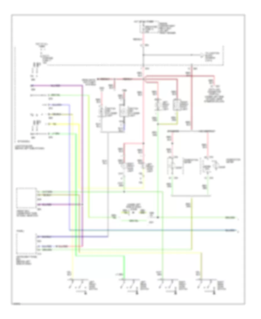 Courtesy Lamps Wiring Diagram 1 of 2 for Mitsubishi Diamante LS 2000