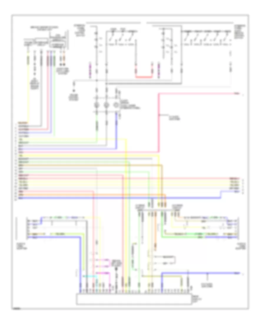 Radio Wiring Diagram, with Multi-Communication System (2 of 3) for Mitsubishi Outlander ES 2008
