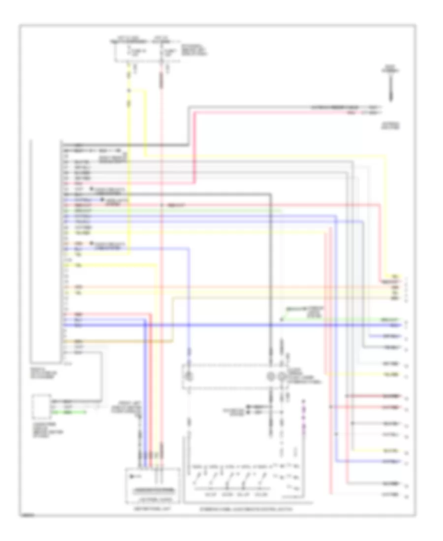 Radio Wiring Diagram, without Multi-Communication System without Amplifier (1 of 2) for Mitsubishi Outlander ES 2008