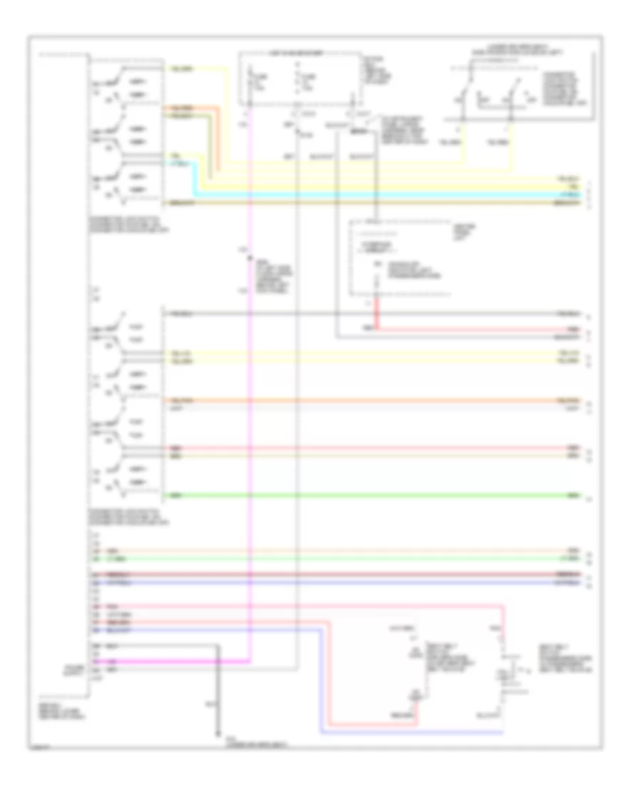 Supplemental Restraints Wiring Diagram 1 of 4 for Mitsubishi Outlander ES 2008