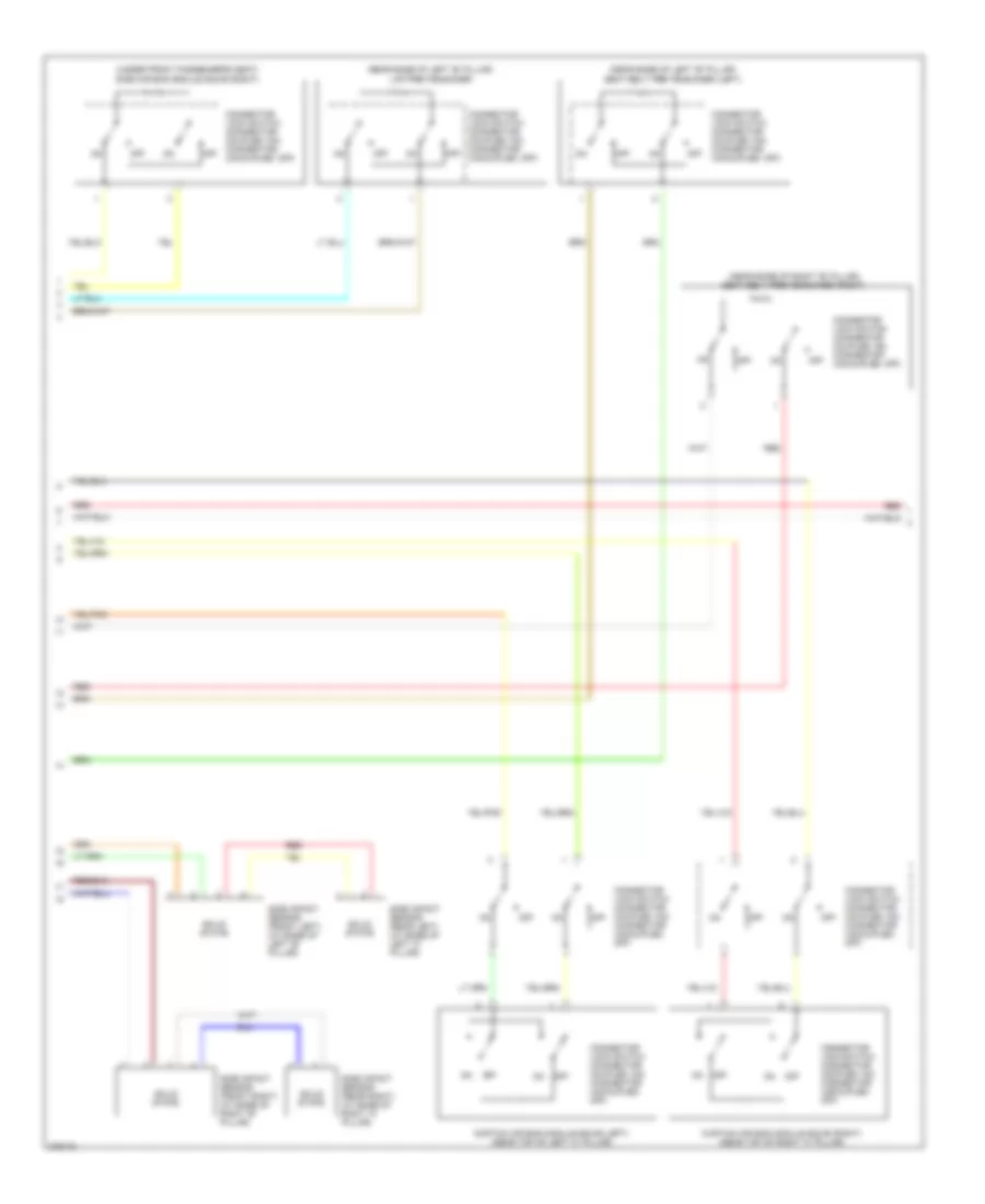 Supplemental Restraints Wiring Diagram (2 of 4) for Mitsubishi Outlander ES 2008