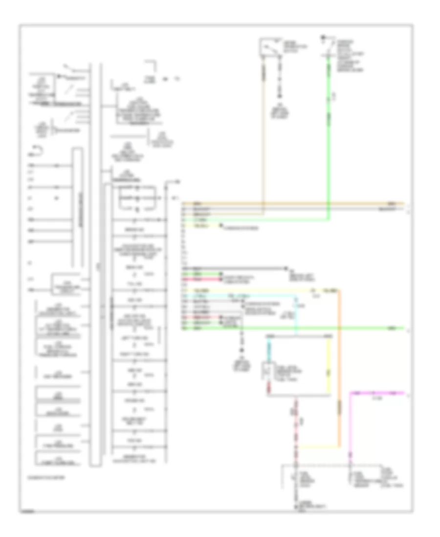 Instrument Cluster Wiring Diagram 1 of 2 for Mitsubishi Outlander ES 2012