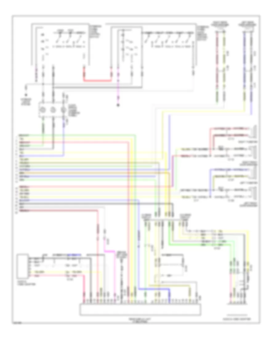 Radio Wiring Diagram, with Multi-Communication System without Amplifier (2 of 2) for Mitsubishi Outlander ES 2012