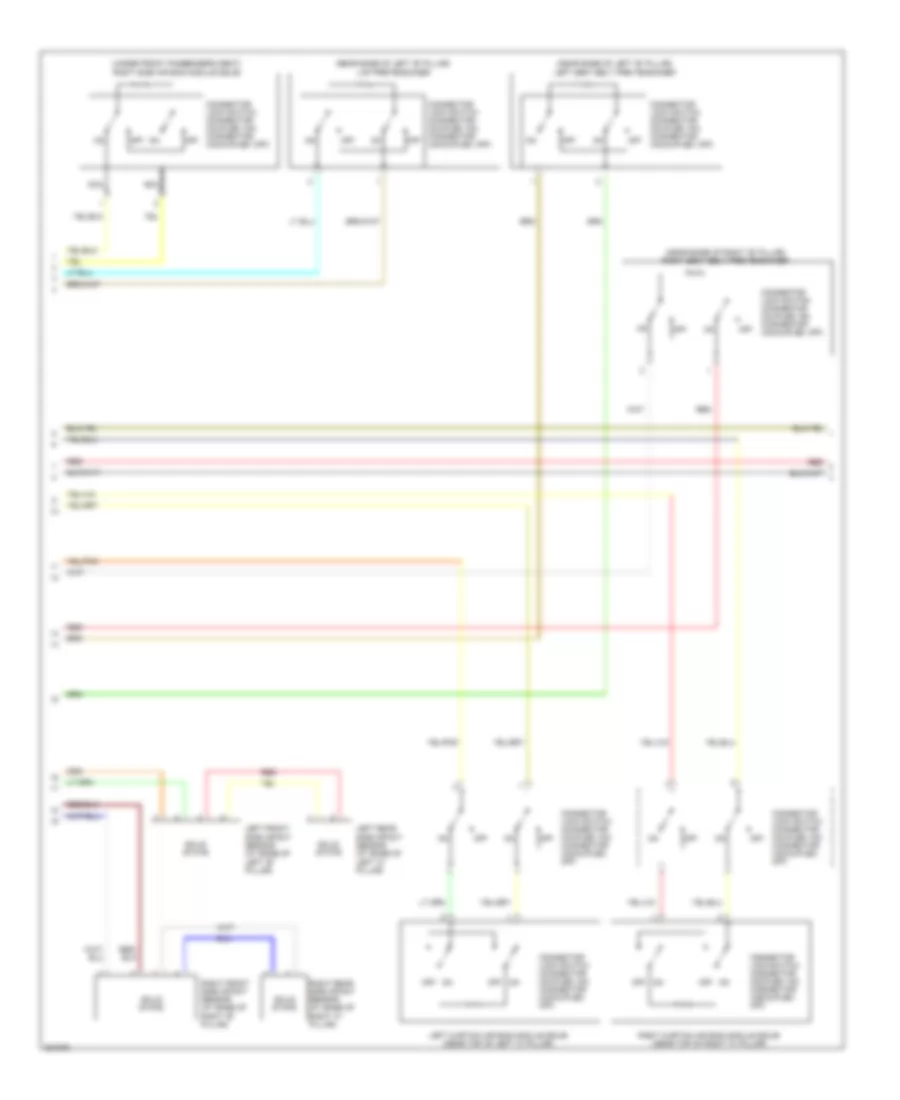Supplemental Restraints Wiring Diagram (2 of 4) for Mitsubishi Outlander ES 2012