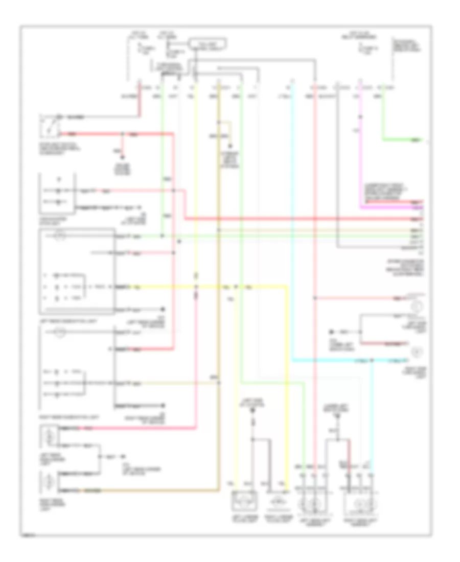 Exterior Lamps Wiring Diagram 1 of 2 for Mitsubishi Outlander LS 2008