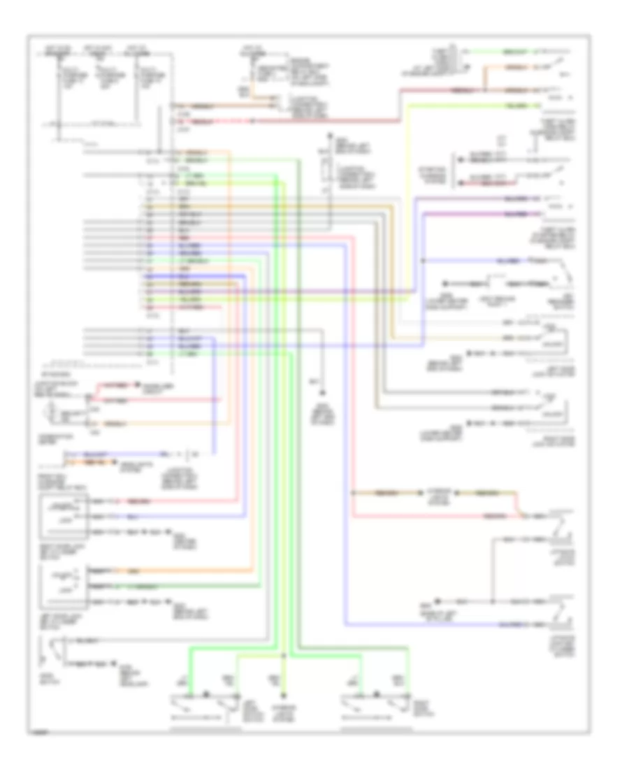 Anti theft Alarm Wiring Diagram for Mitsubishi Eclipse GS 2000