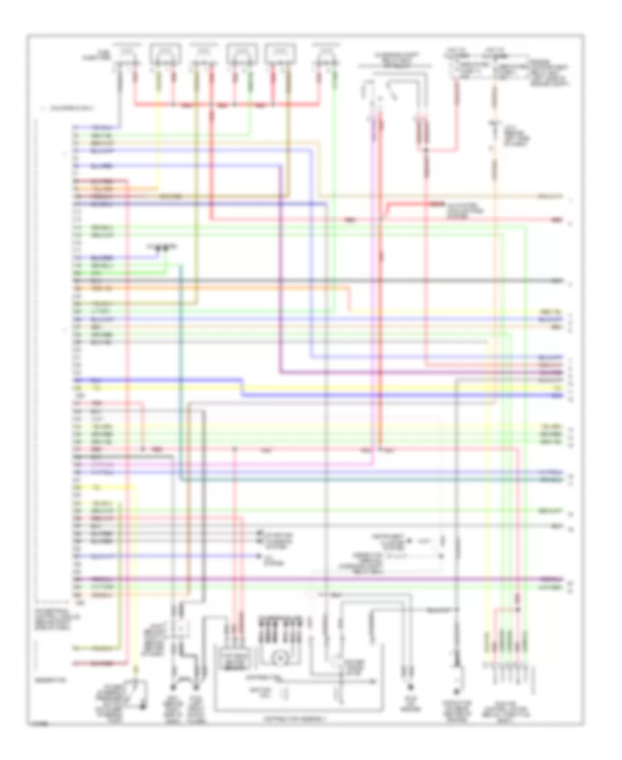 3 0L Engine Performance Wiring Diagrams without Sportronic 1 of 3 for Mitsubishi Eclipse GS 2000