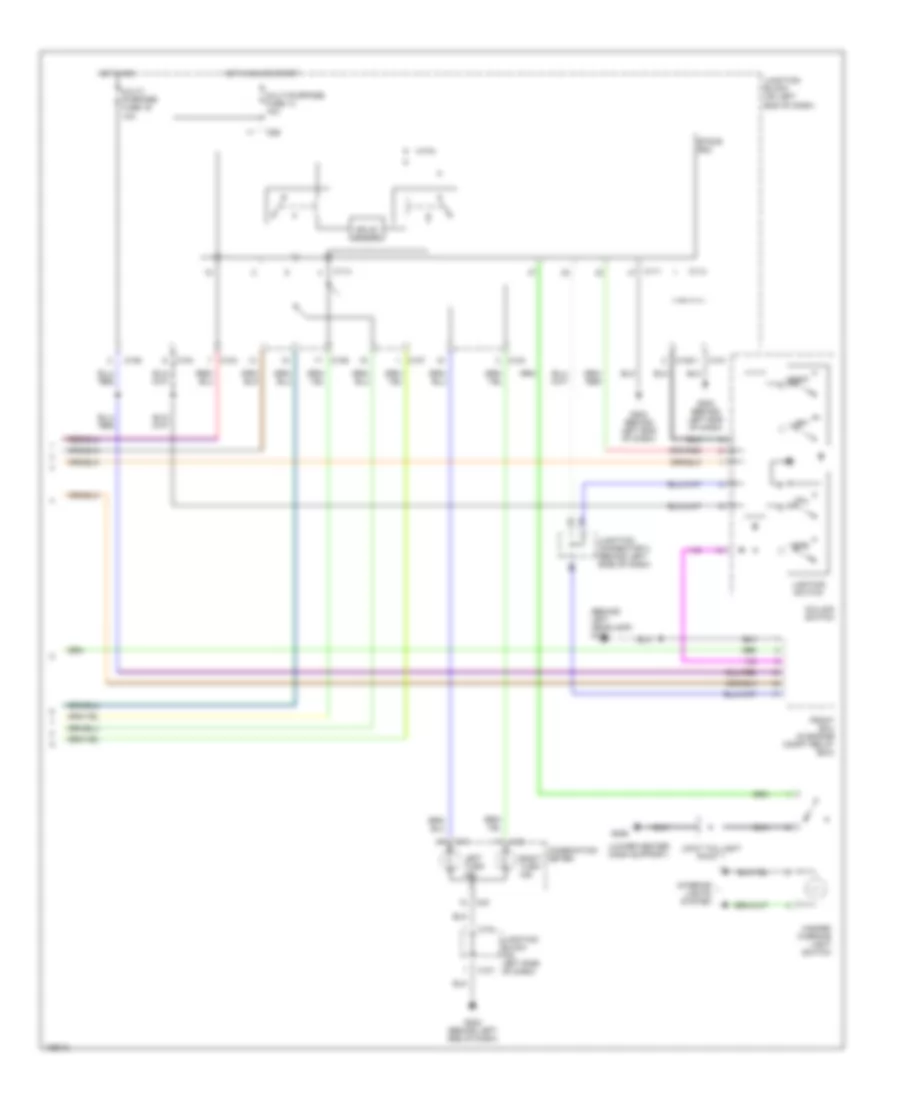 Exterior Lamps Wiring Diagram (2 of 2) for Mitsubishi Eclipse GS 2000