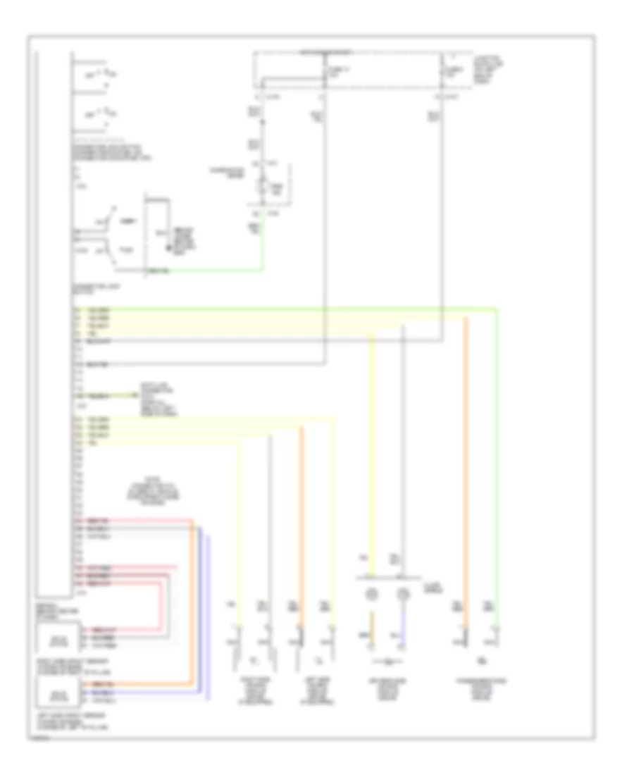 Supplemental Restraint Wiring Diagram for Mitsubishi Eclipse GS 2000