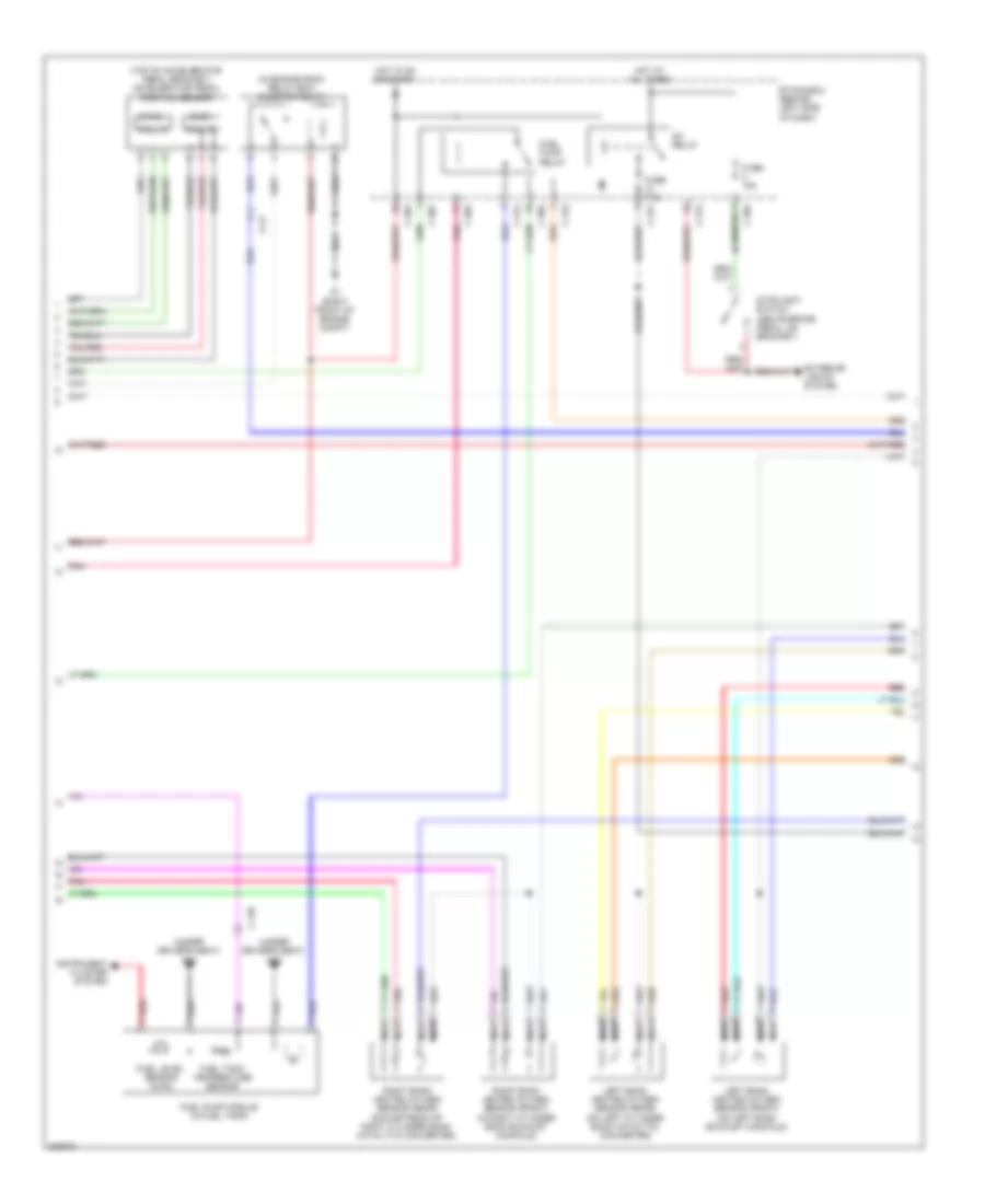 3.0L, Engine Performance Wiring Diagram (2 of 4) for Mitsubishi Outlander GT 2012