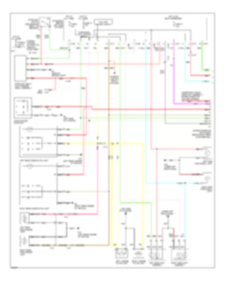 Exterior Lamps Wiring Diagram (1 of 2) for Mitsubishi Outlander GT 2012