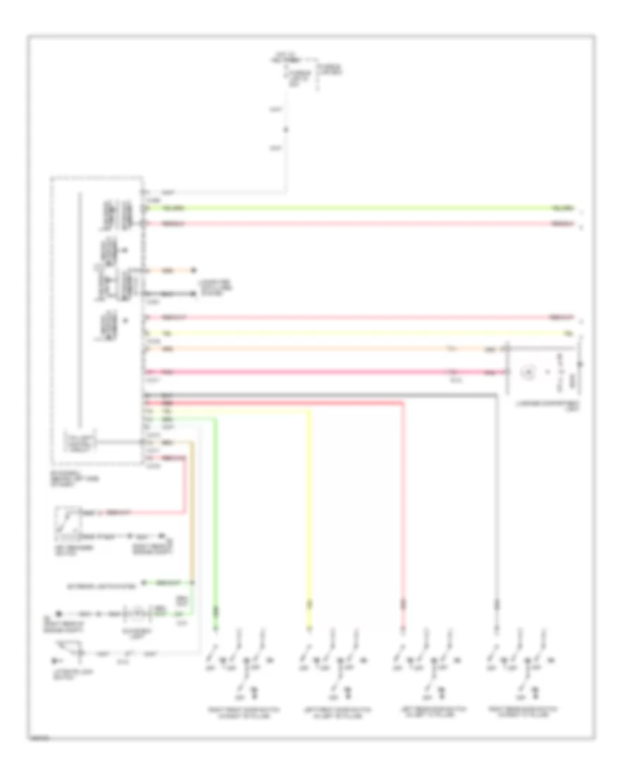 Courtesy Lamps Wiring Diagram 1 of 2 for Mitsubishi Outlander GT 2012