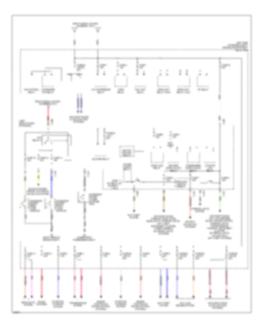 Power Distribution Wiring Diagram (2 of 2) for Mitsubishi Outlander GT 2012