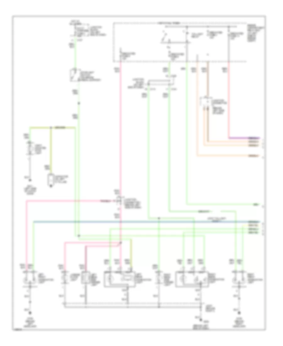 Exterior Lamps Wiring Diagram (1 of 2) for Mitsubishi Eclipse GT 2000