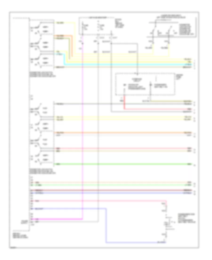 Supplemental Restraints Wiring Diagram 1 of 4 for Mitsubishi Outlander SE 2012