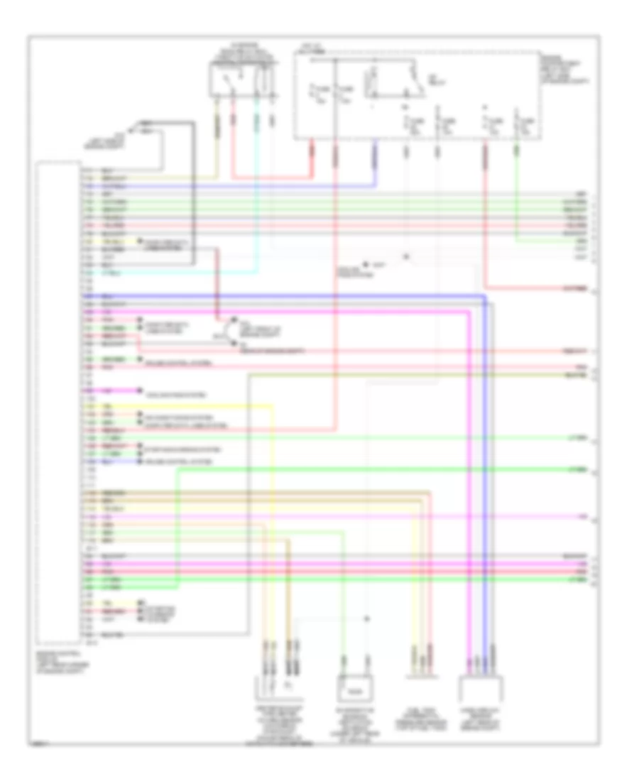 3.0L, Engine Performance Wiring Diagram (1 of 4) for Mitsubishi Outlander XLS 2008