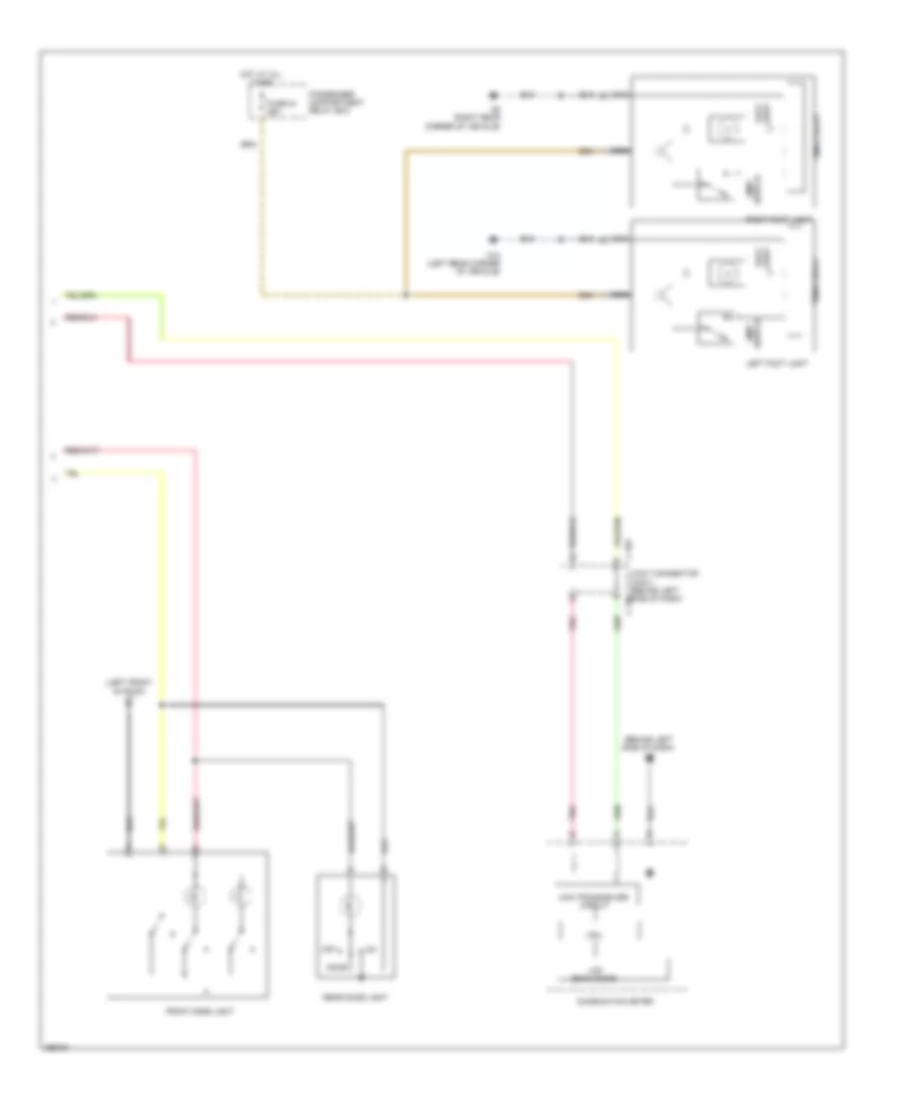 Courtesy Lamps Wiring Diagram 2 of 2 for Mitsubishi Outlander XLS 2008
