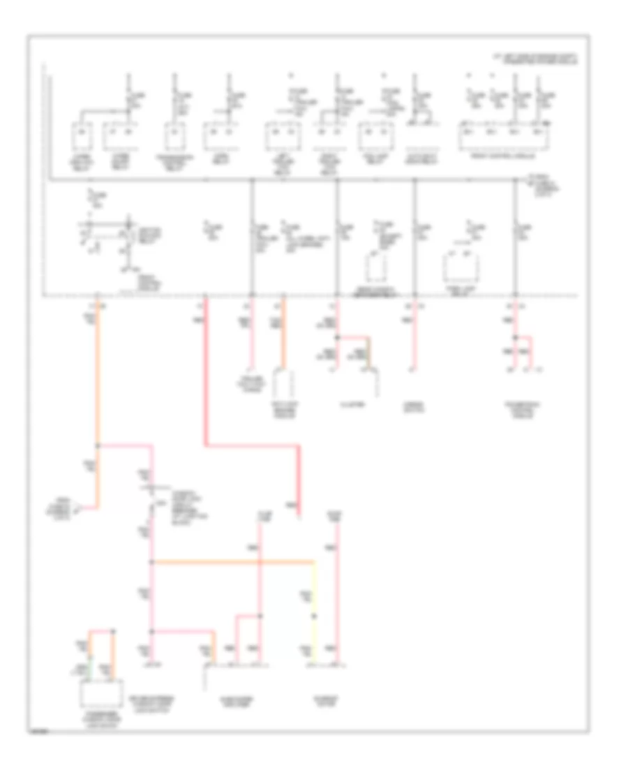 Power Distribution Wiring Diagram 3 of 3 for Mitsubishi Raider LS 2008