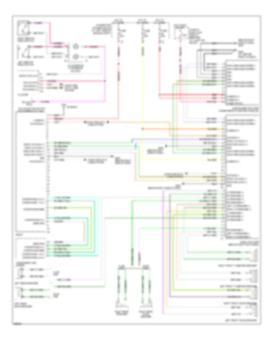 Radio Wiring Diagram, Premium for Mitsubishi Raider LS 2008