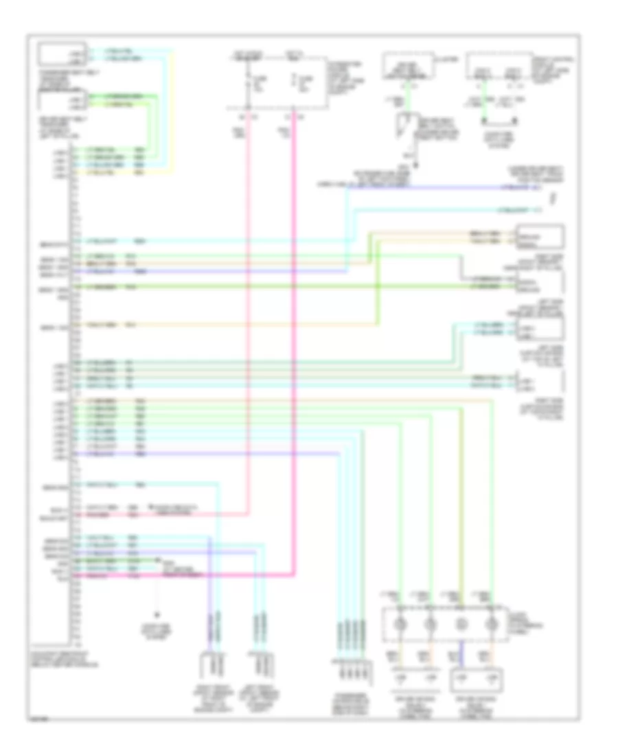 Supplemental Restraints Wiring Diagram for Mitsubishi Raider LS 2008