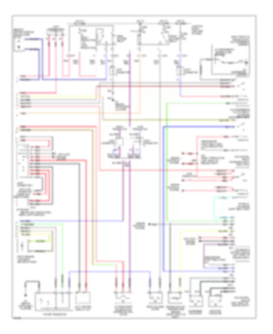 Automatic A C Wiring Diagram 2 of 2 for Mitsubishi Endeavor Limited 2004