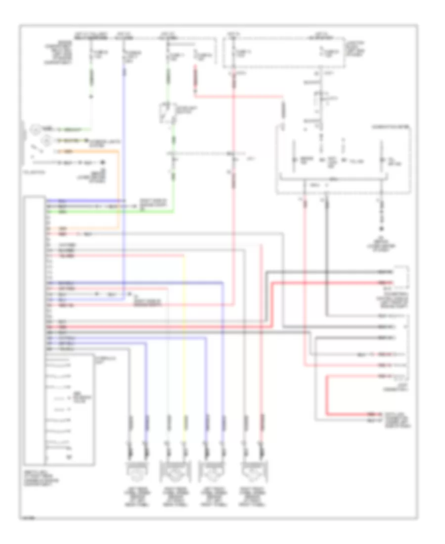 Traction Control Wiring Diagram without Active Skid Control for Mitsubishi Endeavor Limited 2004