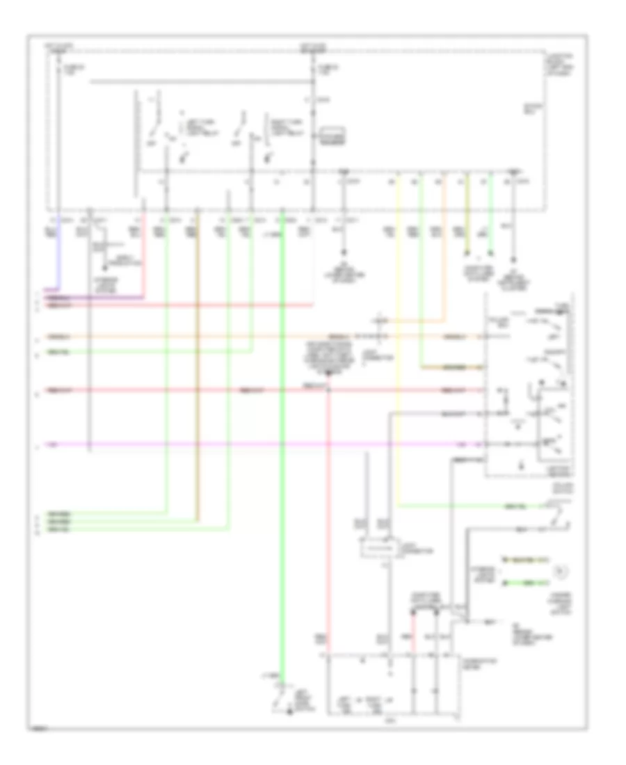 Exterior Lamps Wiring Diagram 2 of 2 for Mitsubishi Endeavor Limited 2004