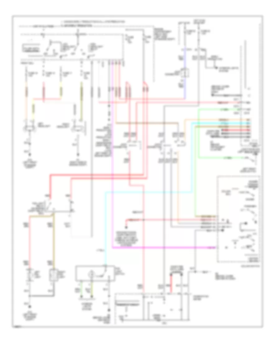 Headlights Wiring Diagram for Mitsubishi Endeavor Limited 2004