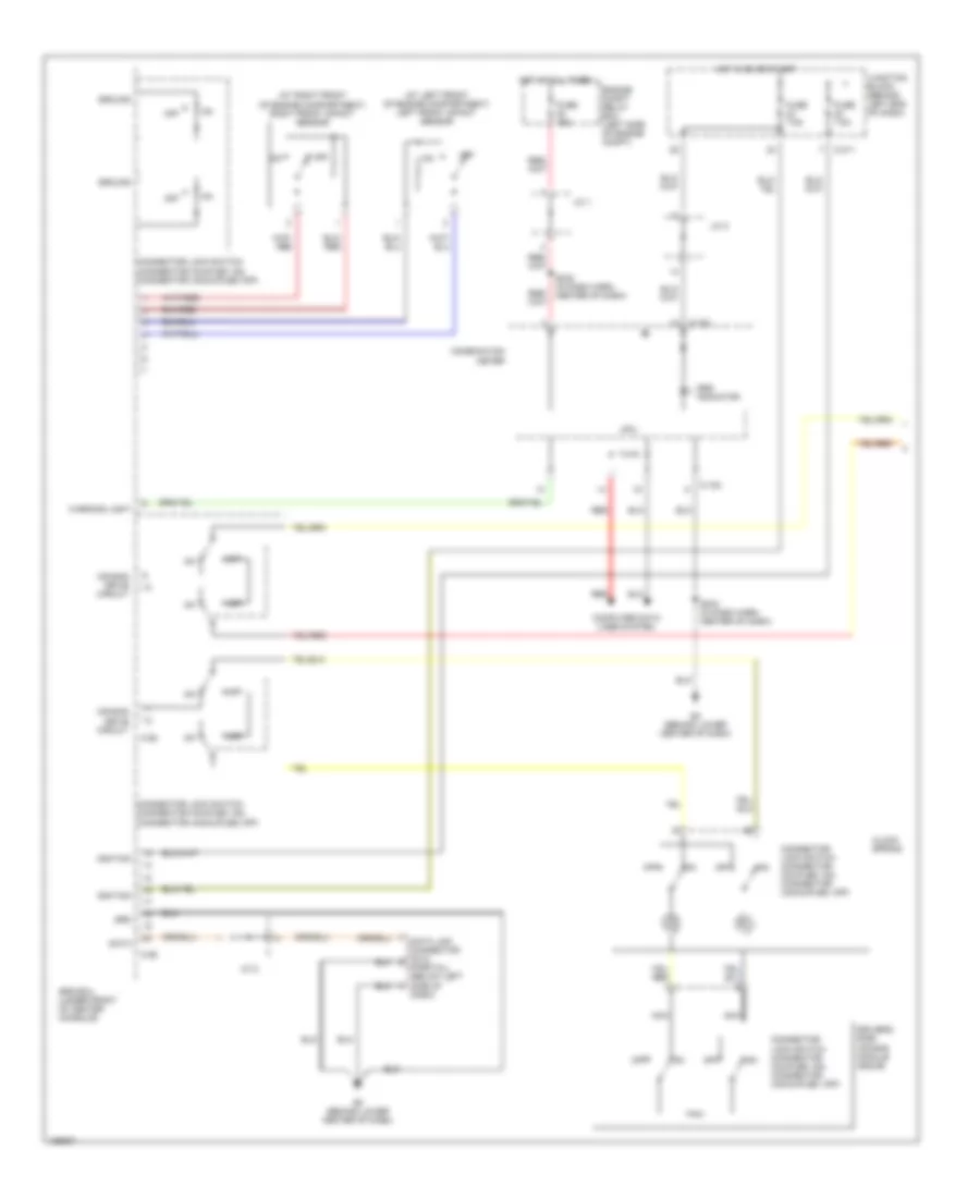 Supplemental Restraints Wiring Diagram Early Production 1 of 2 for Mitsubishi Endeavor Limited 2004