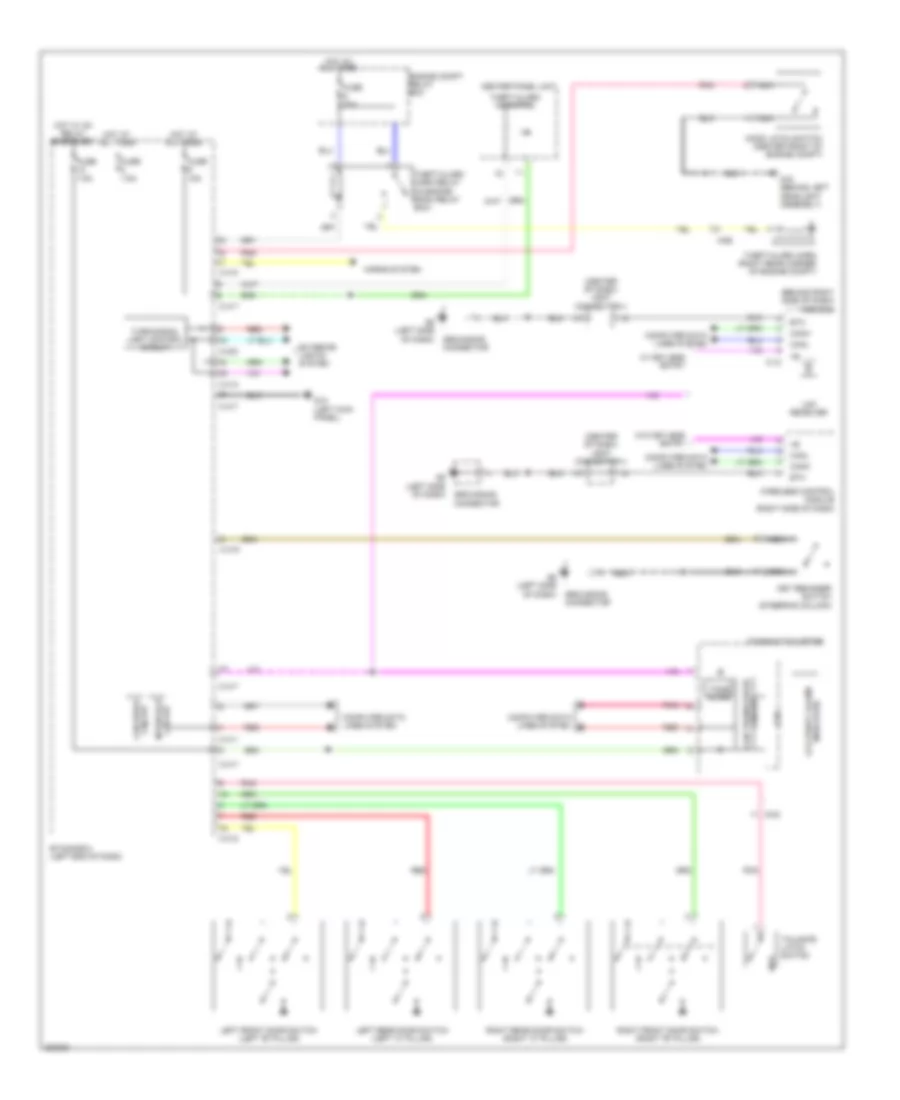 Forced Entry Wiring Diagram without Theft Alarm Siren for Mitsubishi Outlander Sport SE 2012