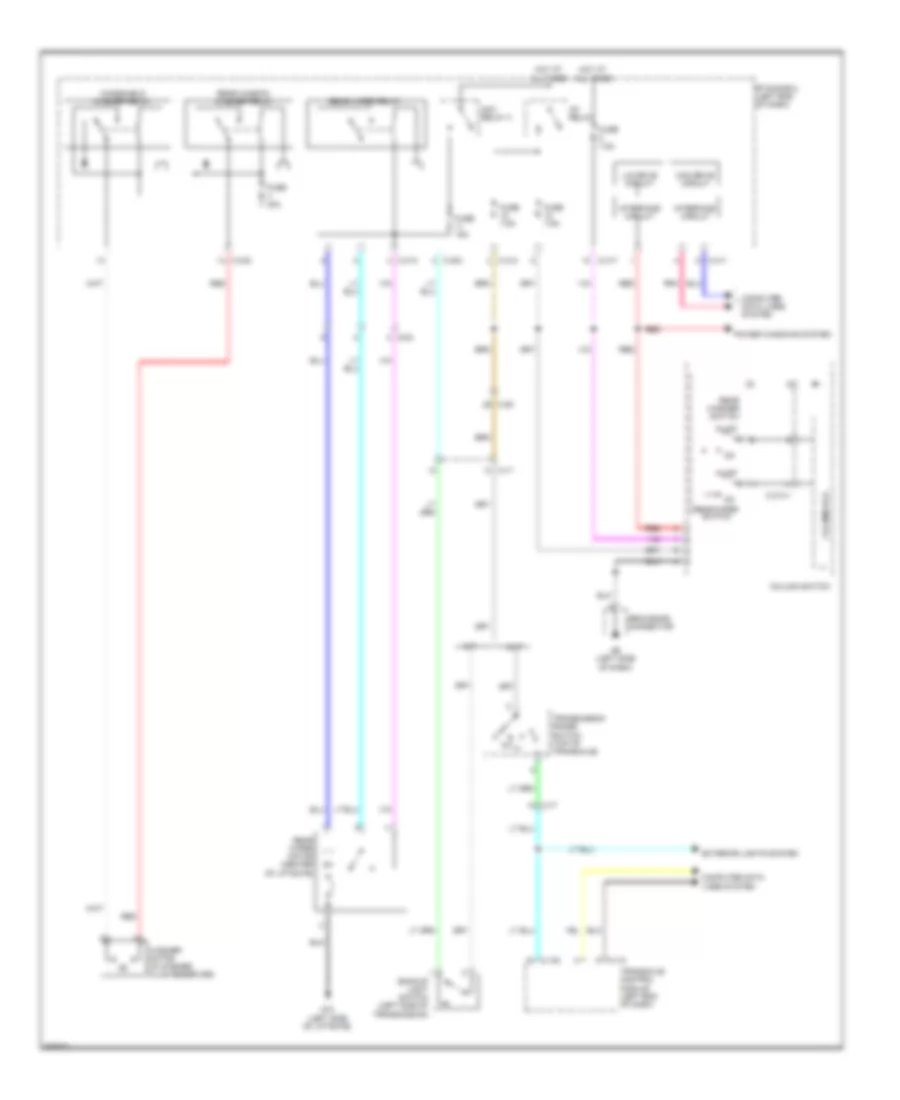 Электросхема заднего стеклоочистителя дворника и омывателя для Mitsubishi Outlander Sport SE 2012