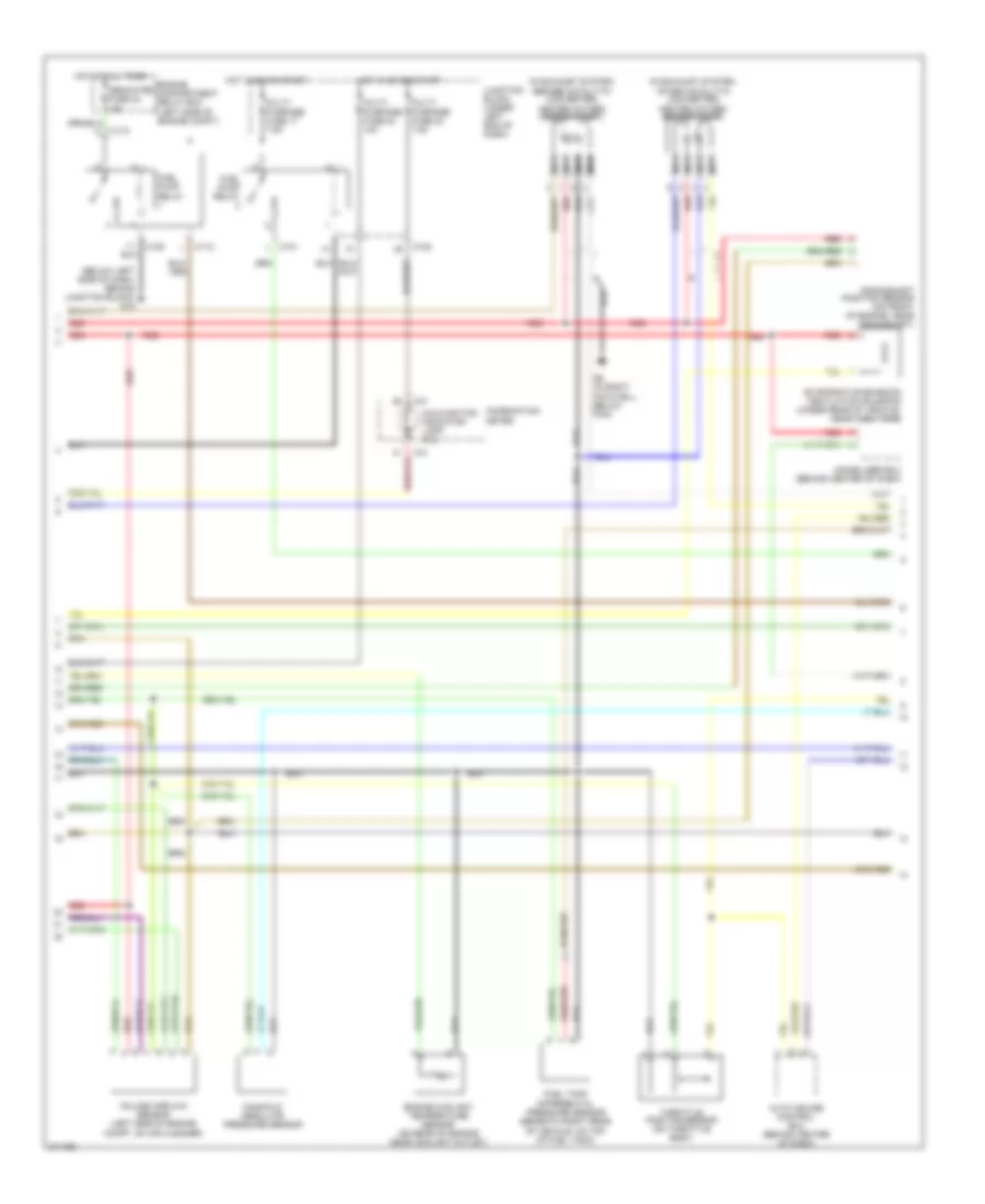 2.4L, Engine Performance Wiring Diagram, with Sportronic (2 of 4) for Mitsubishi Eclipse Spyder GS 2005
