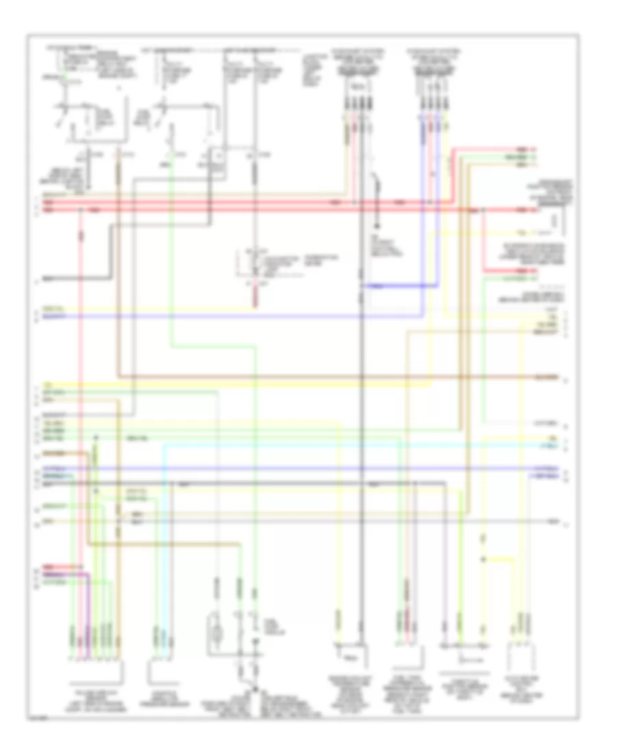 2.4L, Engine Performance Wiring Diagram, without Sportronic (2 of 3) for Mitsubishi Eclipse Spyder GS 2005