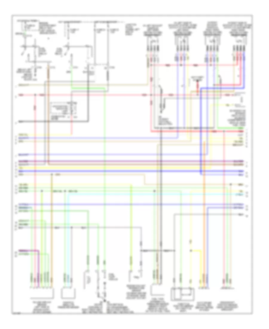 3.0L, Engine Performance Wiring Diagram, with AT (2 of 4) for Mitsubishi Eclipse Spyder GS 2005