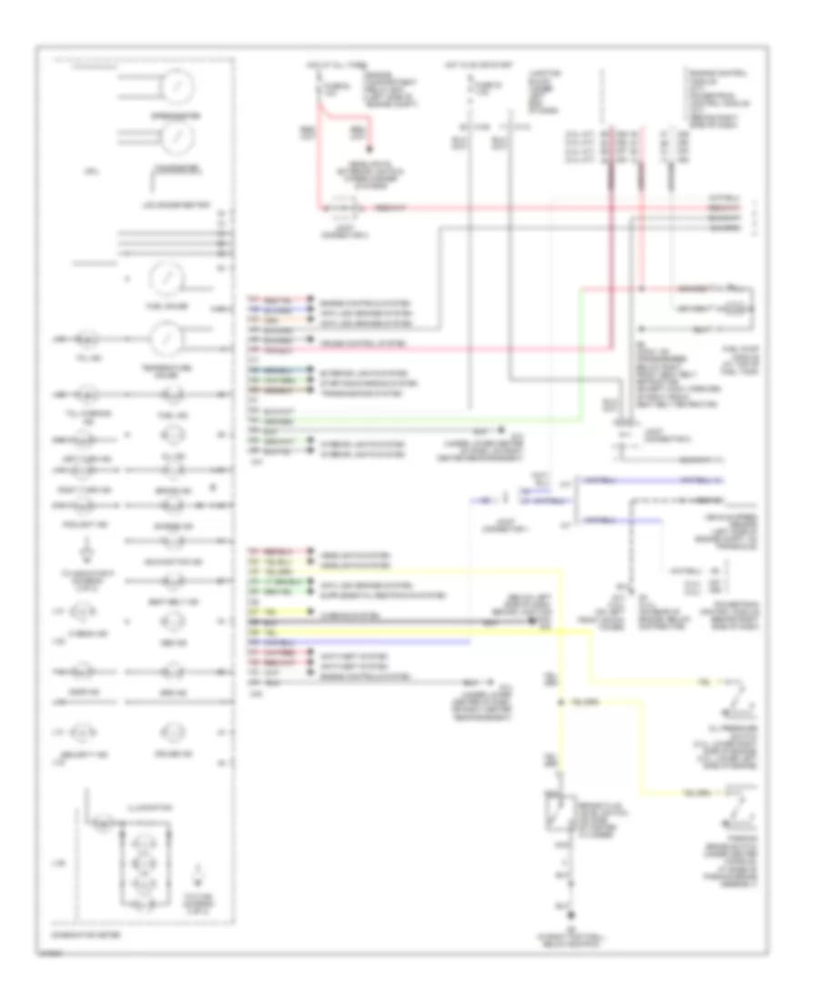 Instrument Cluster Wiring Diagram 1 of 2 for Mitsubishi Eclipse Spyder GS 2005