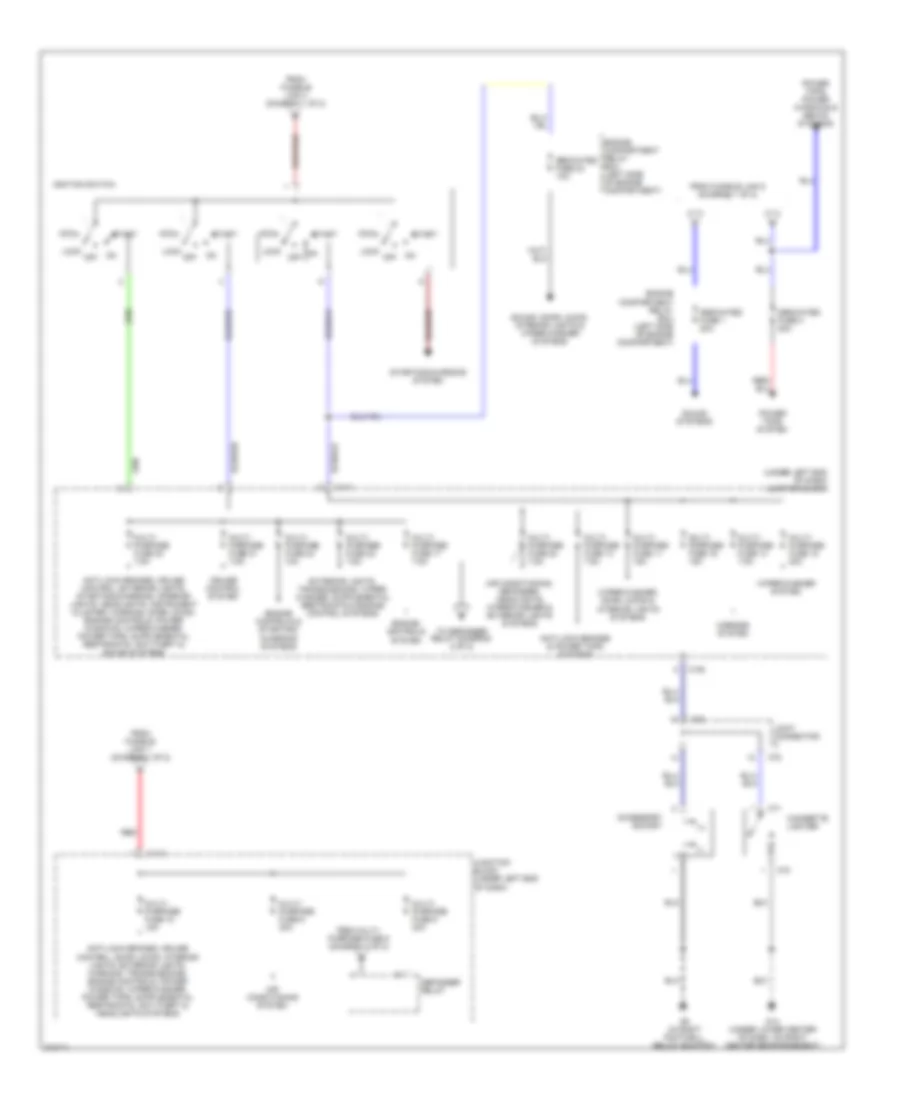 Power Distribution Wiring Diagram 2 of 2 for Mitsubishi Eclipse Spyder GS 2005