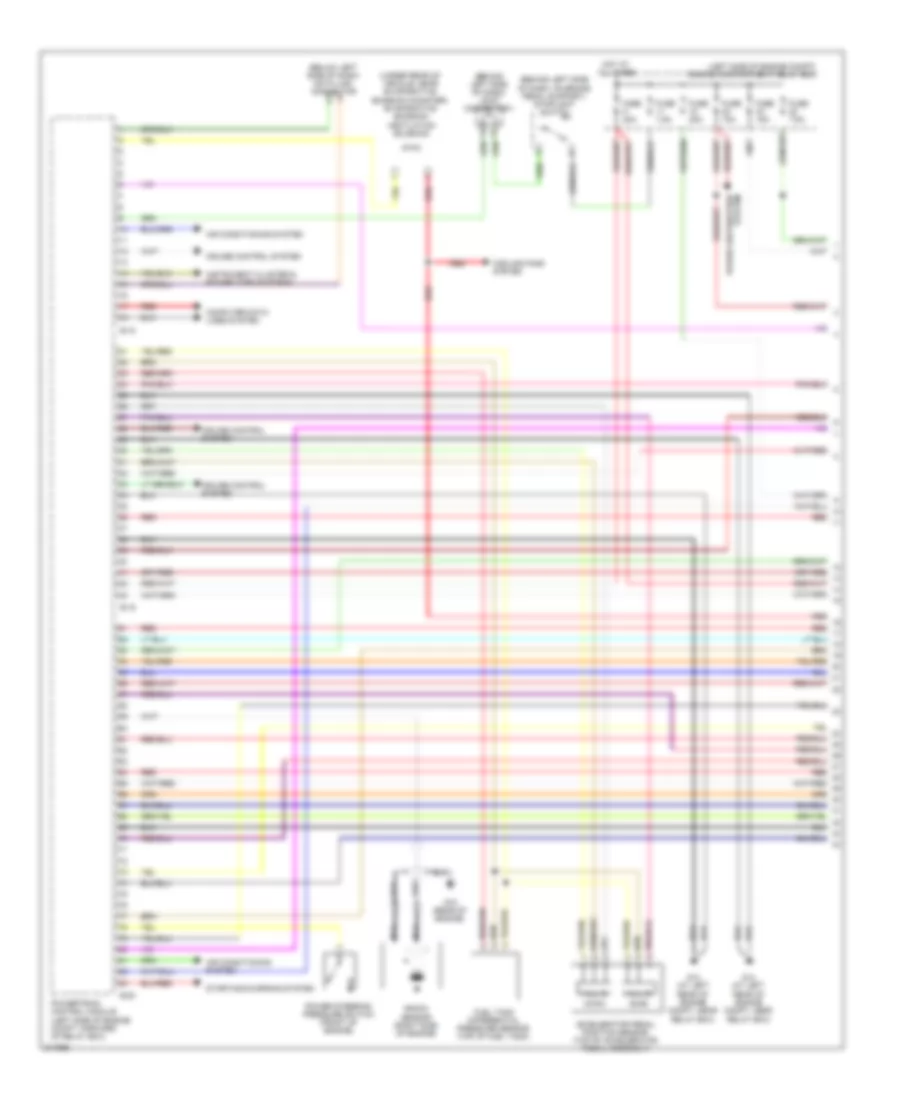 3.8L, Engine Performance Wiring Diagram, AT (1 of 5) for Mitsubishi Eclipse GS 2009