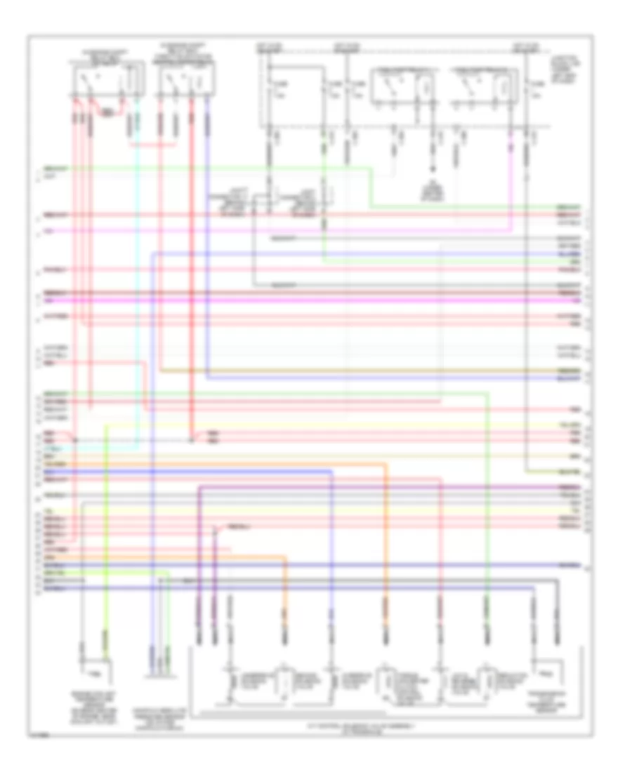 3.8L, Engine Performance Wiring Diagram, AT (2 of 5) for Mitsubishi Eclipse GS 2009