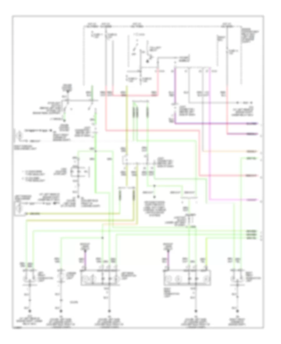 Exterior Lamps Wiring Diagram (1 of 2) for Mitsubishi Eclipse GS 2009