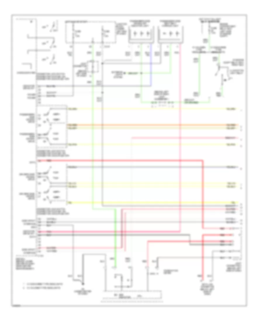 Supplemental Restraints Wiring Diagram 1 of 3 for Mitsubishi Eclipse GS 2009