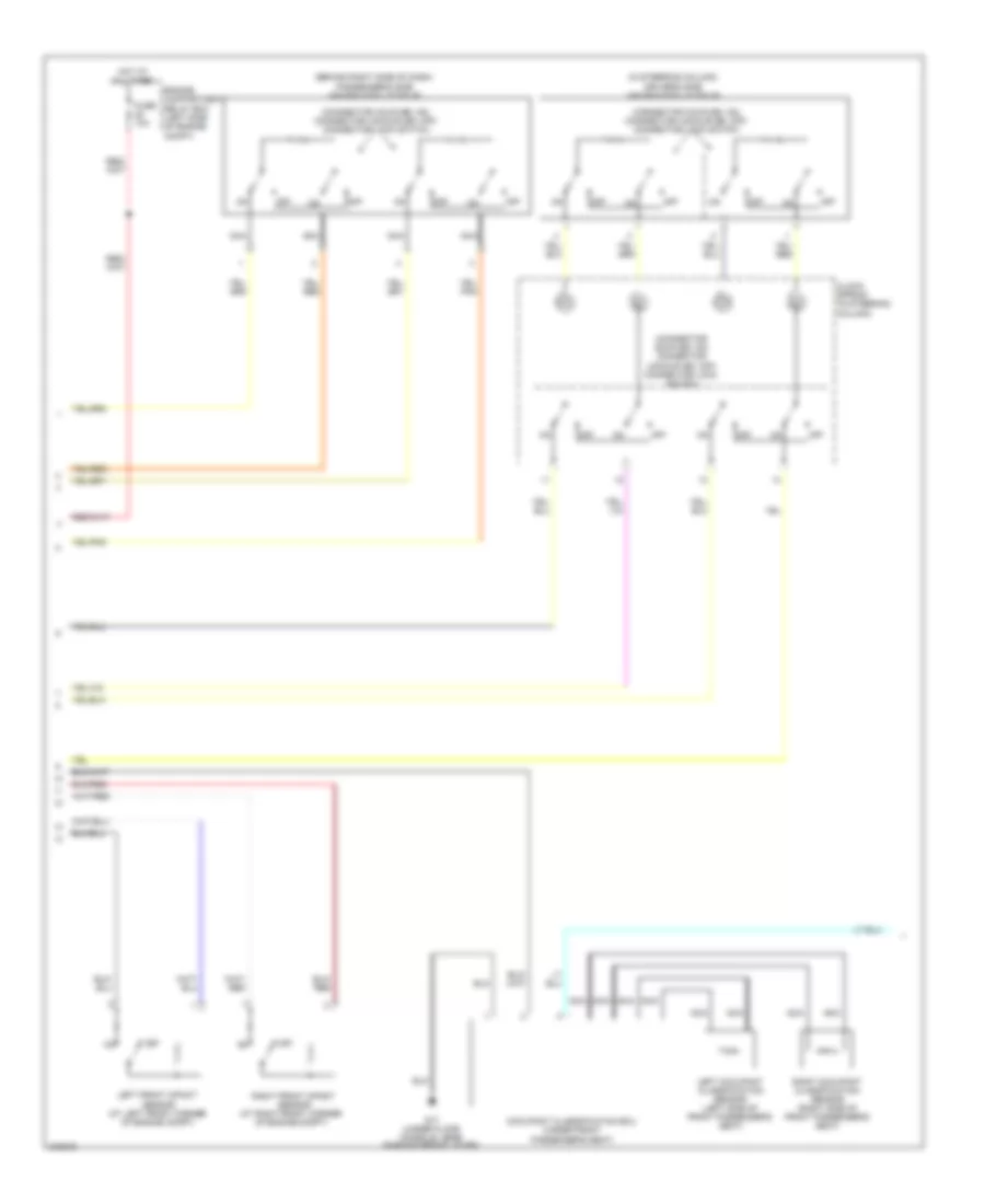 Supplemental Restraints Wiring Diagram 2 of 3 for Mitsubishi Eclipse GS 2009