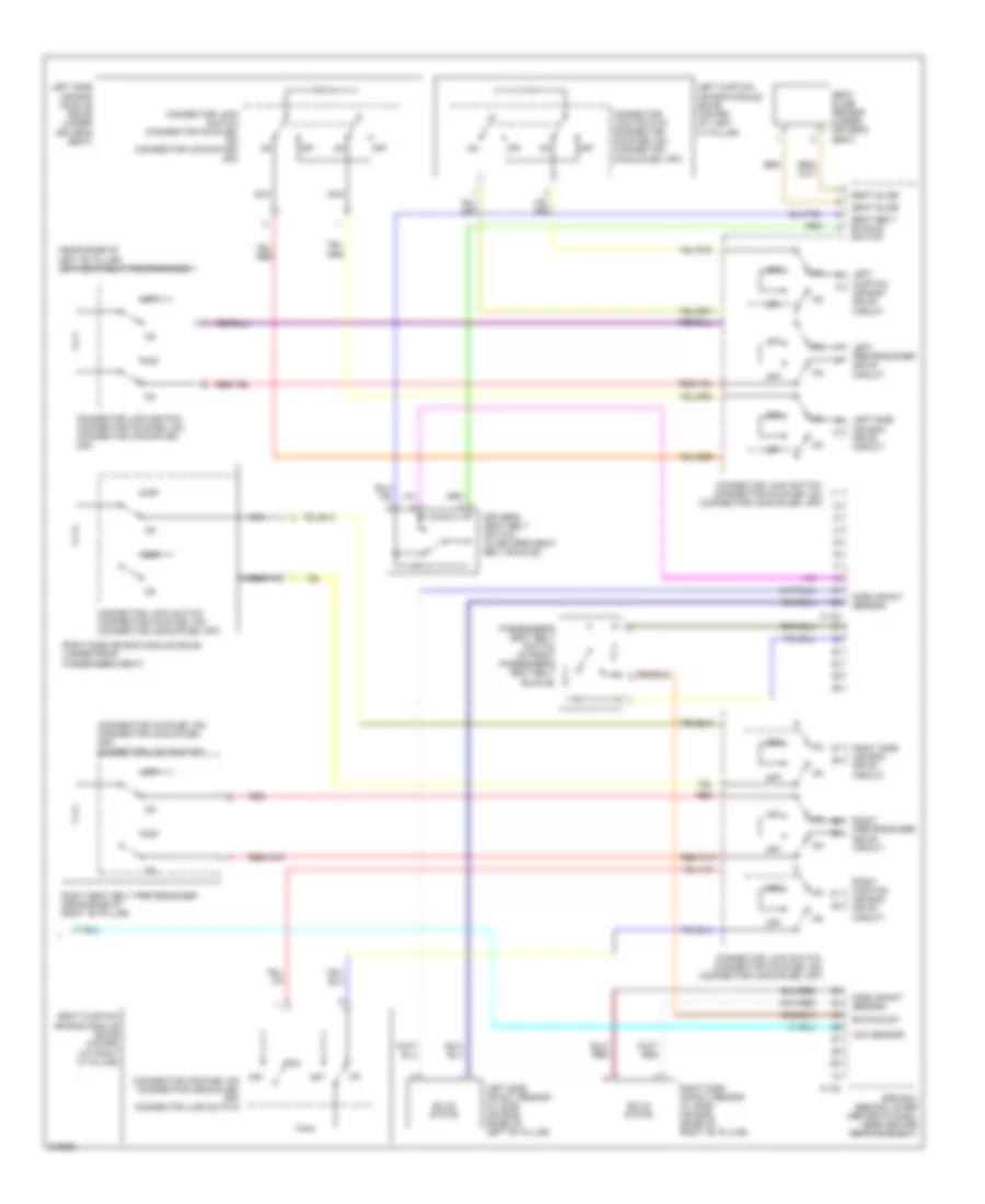 Supplemental Restraints Wiring Diagram 3 of 3 for Mitsubishi Eclipse GS 2009
