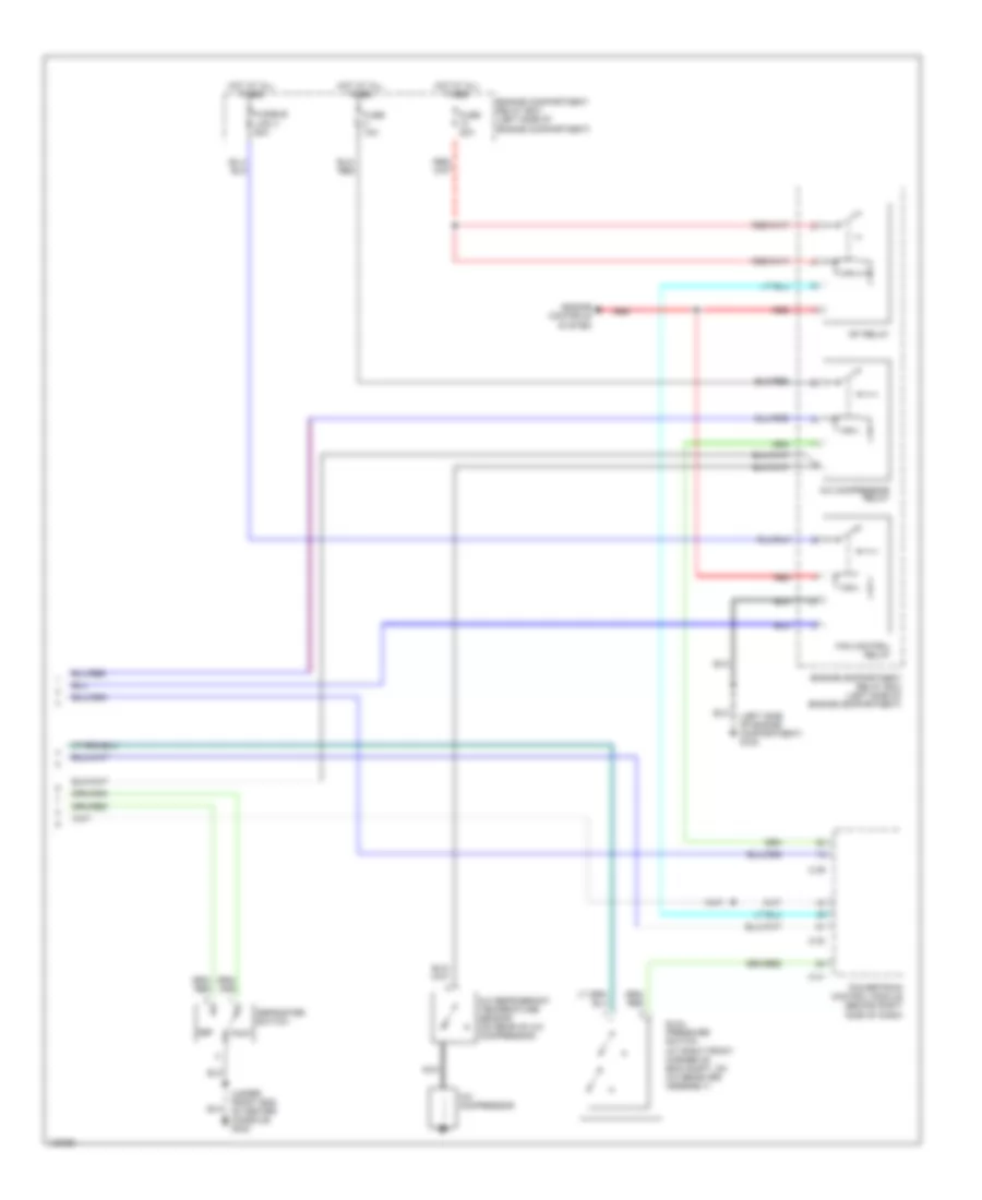3.0L, Manual AC Wiring Diagram (2 of 2) for Mitsubishi Galant DE 2000