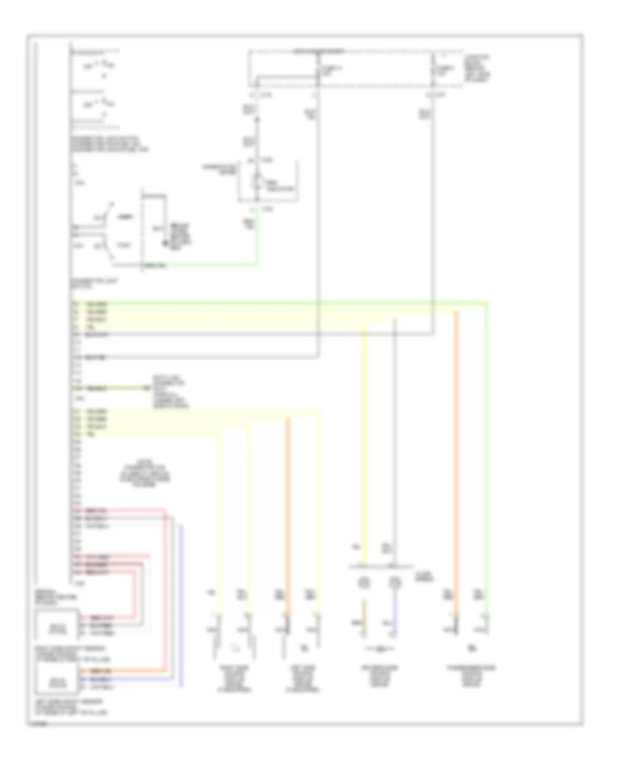 Supplemental Restraint Wiring Diagram for Mitsubishi Galant DE 2000