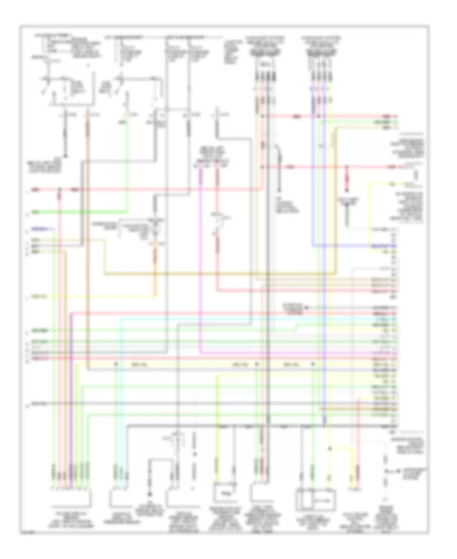 2.4L, Engine Performance Wiring Diagram, with MT (2 of 2) for Mitsubishi Eclipse Spyder GT 2005