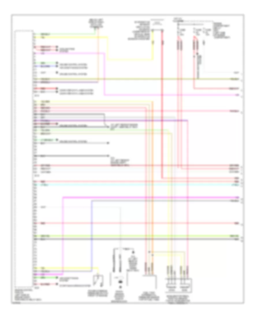 2.4L, Engine Performance Wiring Diagram, MT (1 of 4) for Mitsubishi Eclipse GT 2009