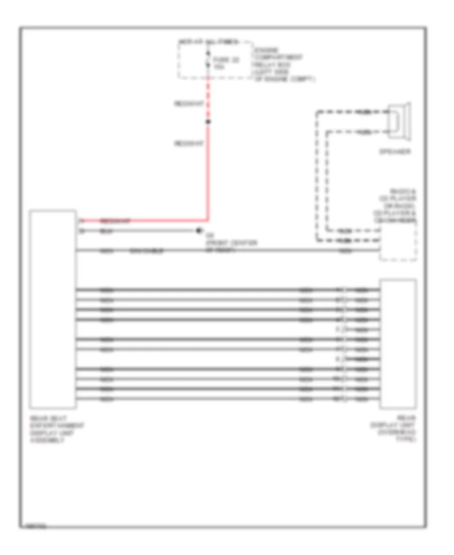 Video System Wiring Diagram for Mitsubishi Endeavor LS 2004