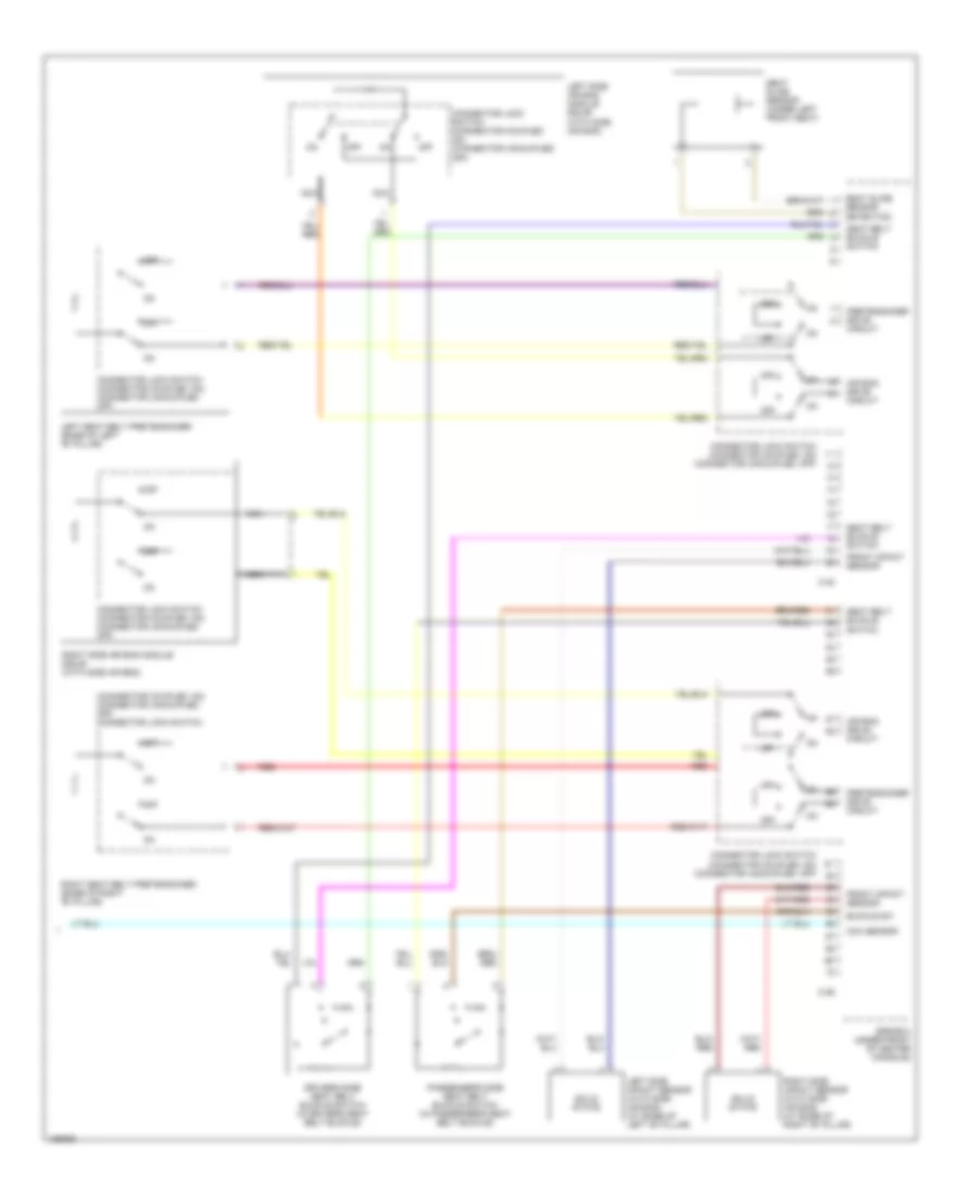 Supplemental Restraints Wiring Diagram (3 of 3) for Mitsubishi Endeavor LS 2004
