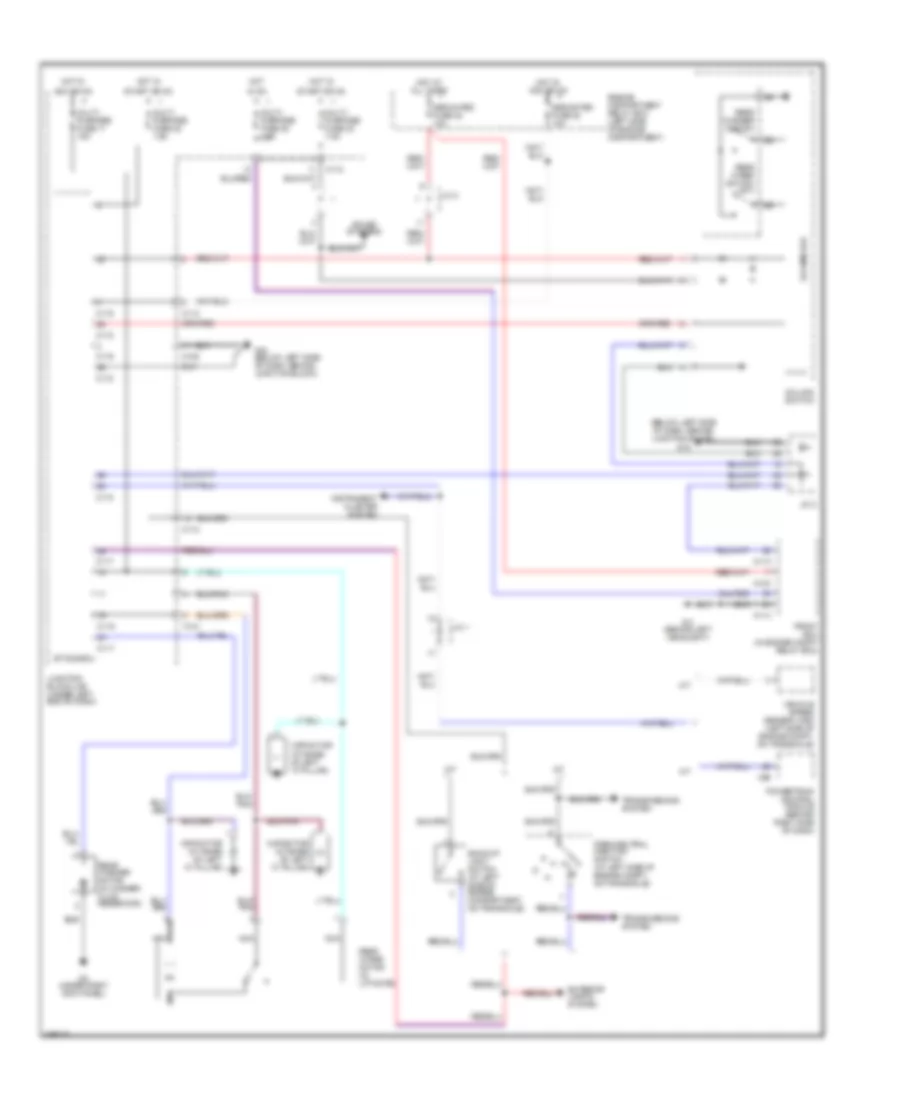Электросхема заднего стеклоочистителя дворника и омывателя для Mitsubishi Eclipse Spyder GTS 2005