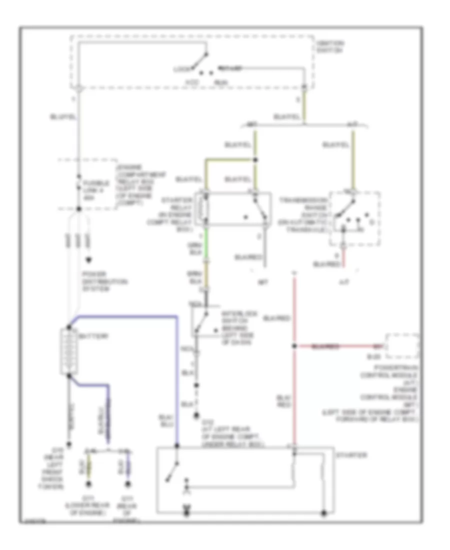 Starting Wiring Diagram for Mitsubishi Eclipse Spyder GS 2009